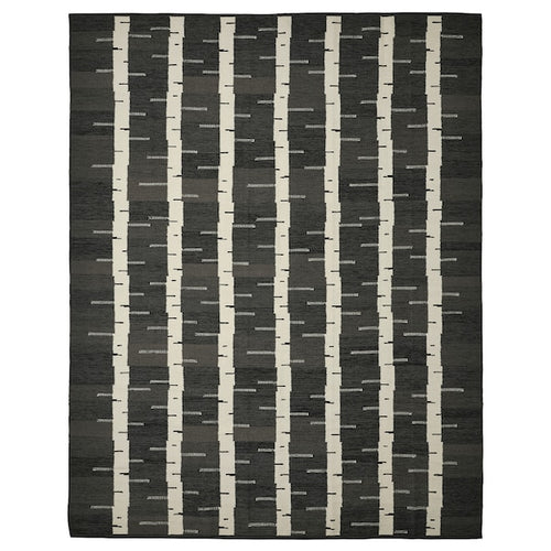 STOCKHOLM 2025 - Carpet, flatweave, gray/white/black handwoven,240x300 cm