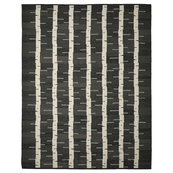 STOCKHOLM 2025 - Rug, flatwoven, grey/white/black handwoven, 240x300 cm