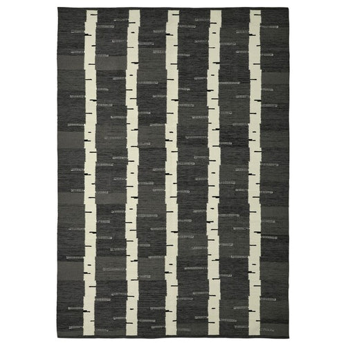 STOCKHOLM 2025 - Rug, flatwoven, grey/white/black handwoven, 170x240 cm