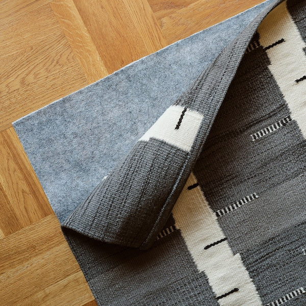 STOCKHOLM 2025 rug, flatwoven, grey/white/black handwoven, 240x300 cm