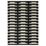 STOCKHOLM 2025 rug, flatwoven, black/white/light green handwoven, 240x350 cm