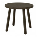 STOCKHOLM 2025 side table, oak veneer dark brown, 55 cm