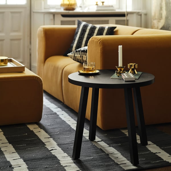STOCKHOLM 2025 - STOCKHOLM 2025 Side table, oak veneer dark brown, 55 cm
