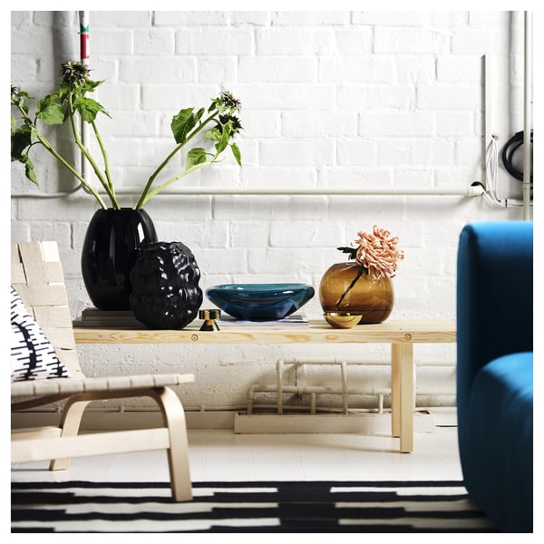 STOCKHOLM 2025 - STOCKHOLM 2025 Coffee table, pine/natural, 160x45 cm