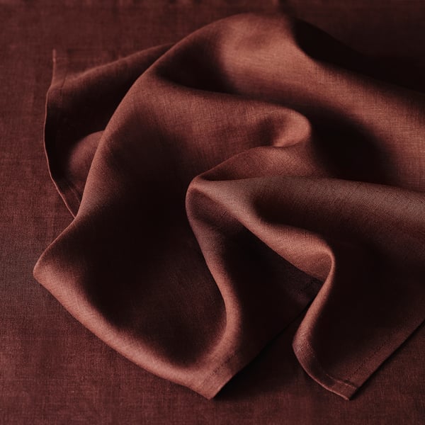 STOCKHOLM 2025 napkin, dark red, 50x50 cm, 2 pack