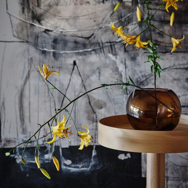 STOCKHOLM 2025 vase, brown, 20 cm