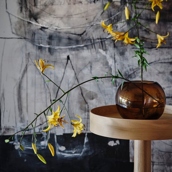 STOCKHOLM 2025 vase, brown, 20 cm