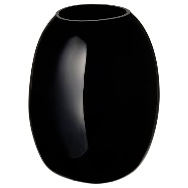 STOCKHOLM 2025 vase, black, 32 cm
