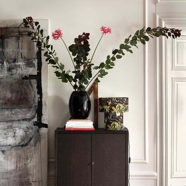 STOCKHOLM 2025 vase, black, 32 cm