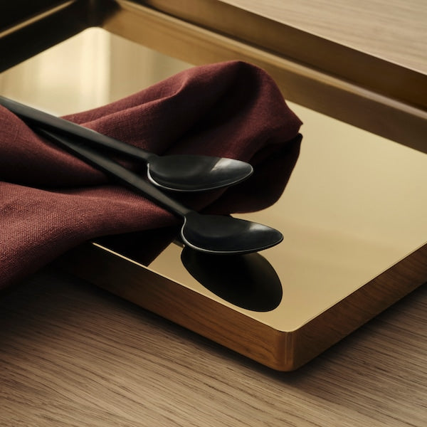 STOCKHOLM 2025 tray, brass-colour, 28x20 cm