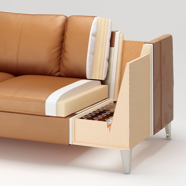 STOCKHOLM three-seat sofa, Seglora natural, 211x80x88 cm