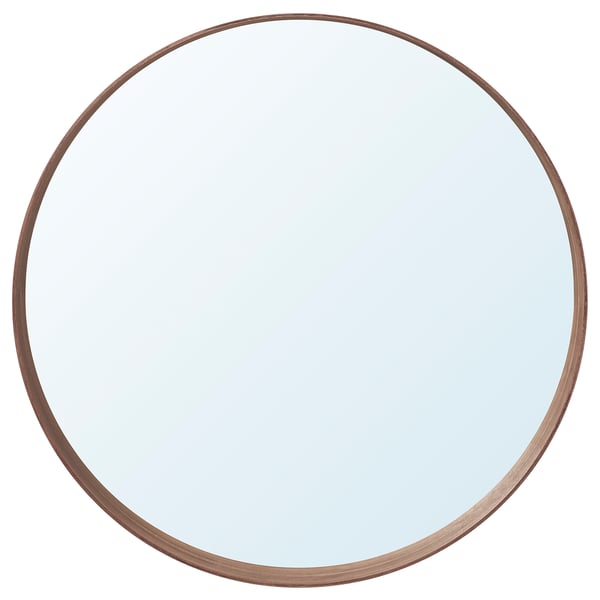 STOCKHOLM mirror, walnut veneer, 80 cm