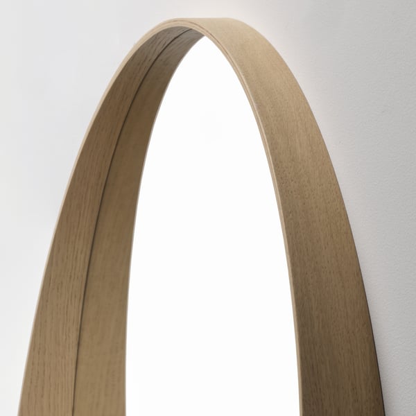 STOCKHOLM mirror, oak veneer, 80 cm