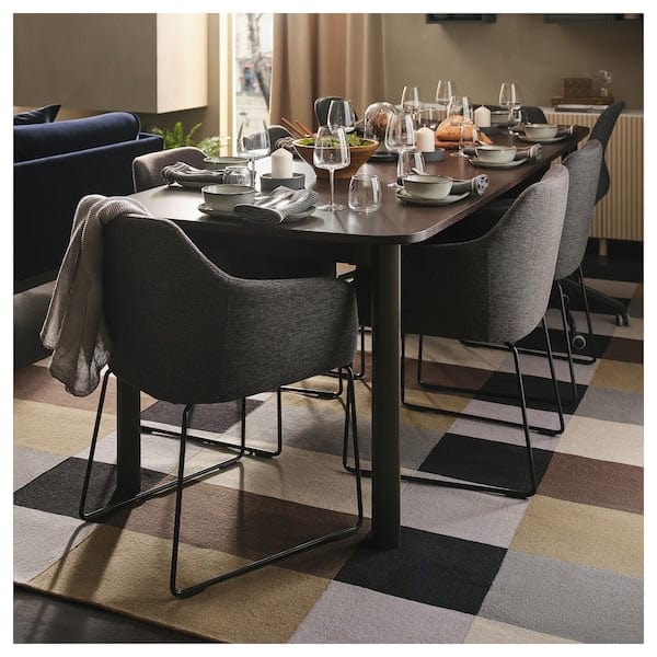 Ikea STOCKHOLM - Rug, flatwoven, handmade/chequered brown, 250x350 cm