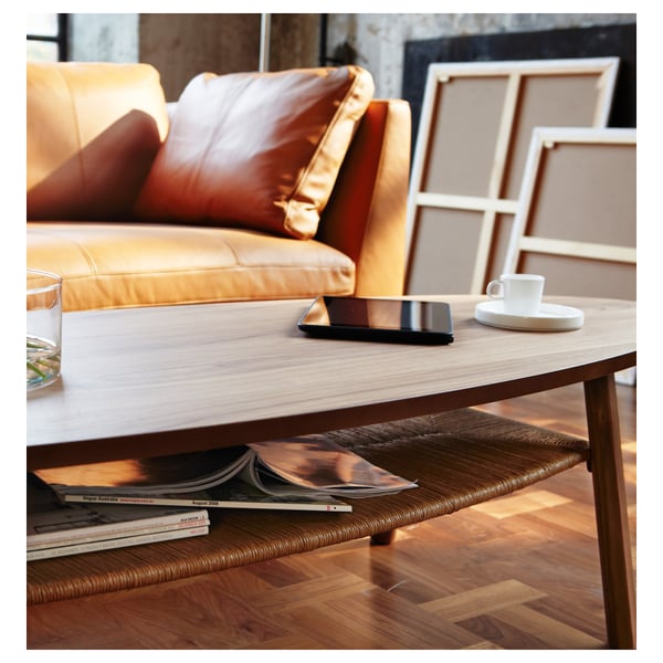 STOCKHOLM coffee table, walnut veneer, 180x59 cm