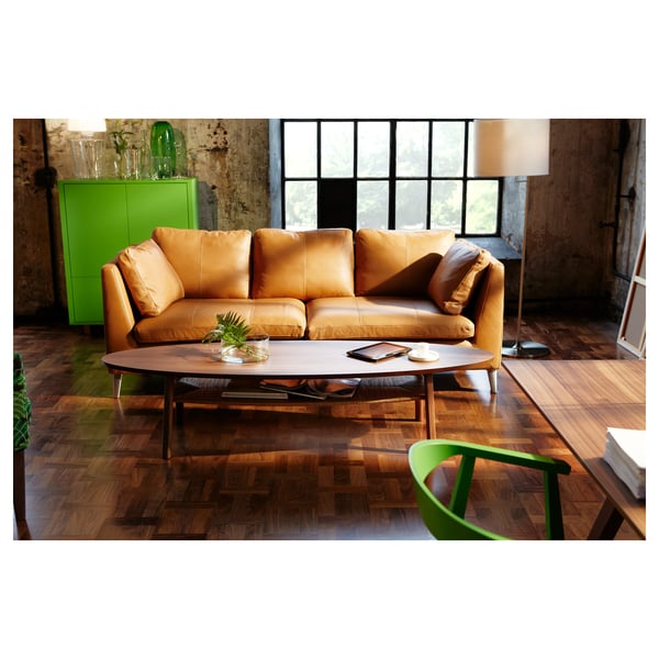 STOCKHOLM - STOCKHOLM Coffee table, walnut veneer, 180x59 cm