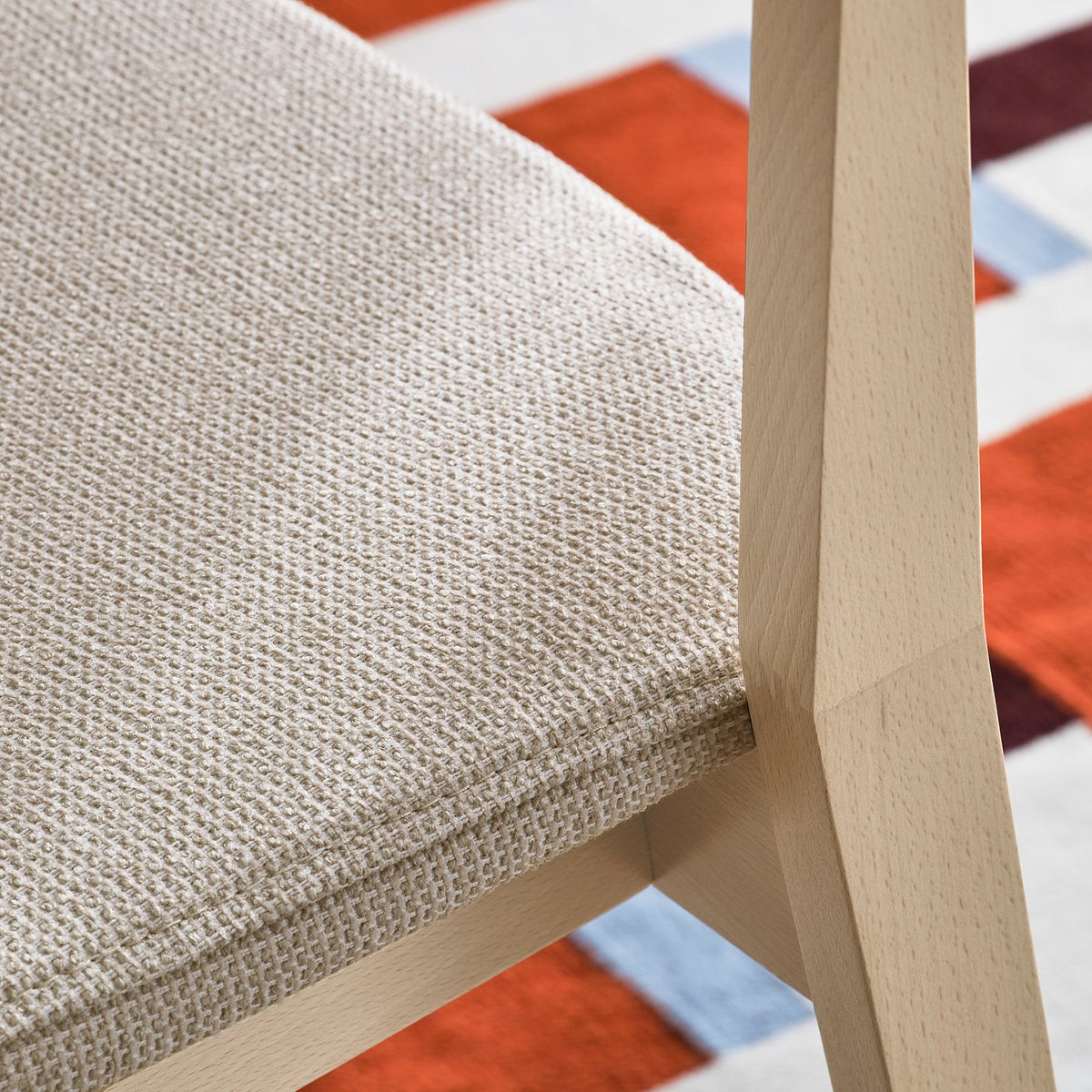 STOCKHOLM table and 6 chairs, oak veneer/birch veneer Tresund, 230x90 cm
