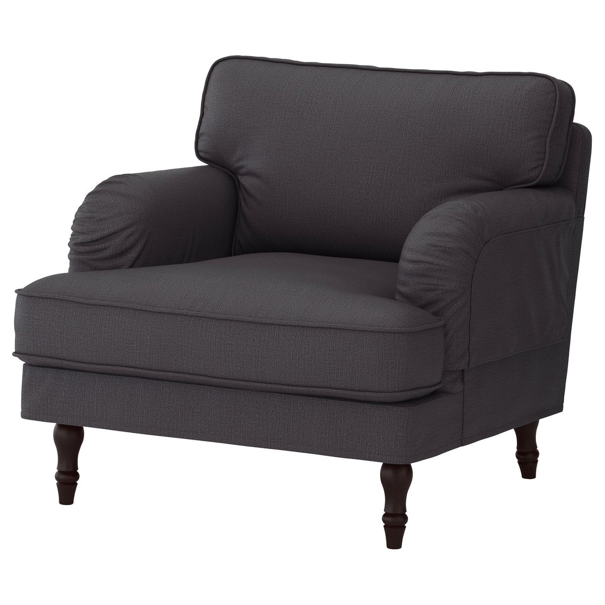 STOCKSUND Legs for Armchair/Sofa, Black, set of 4