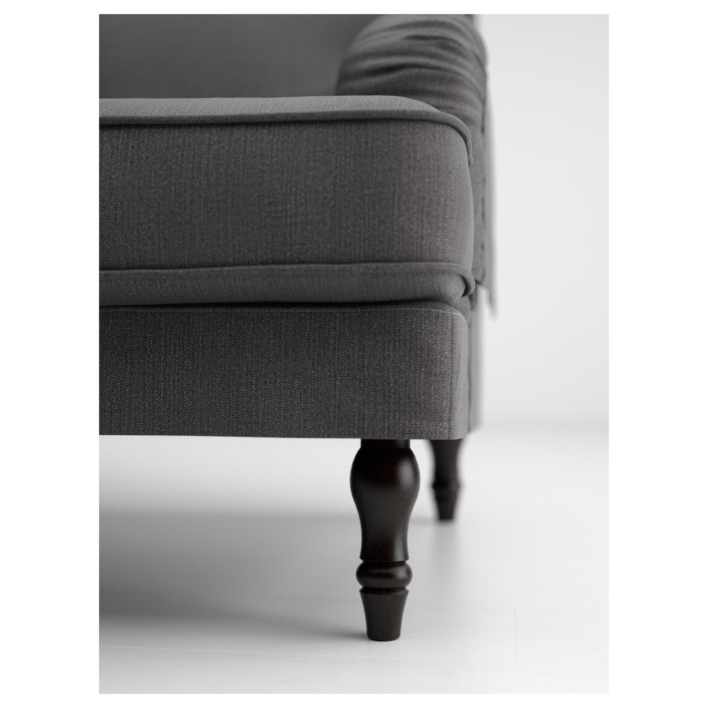 STOCKSUND Legs for Armchair/Sofa, Black, set of 4