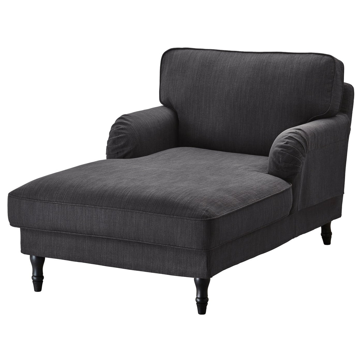STOCKSUND Legs for Armchair/Sofa, Black, set of 4