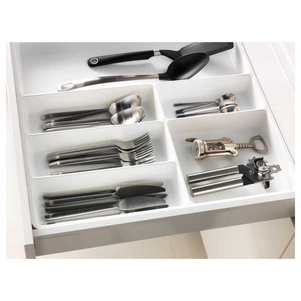 STÖDJA cutlery tray, white, 51x50 cm