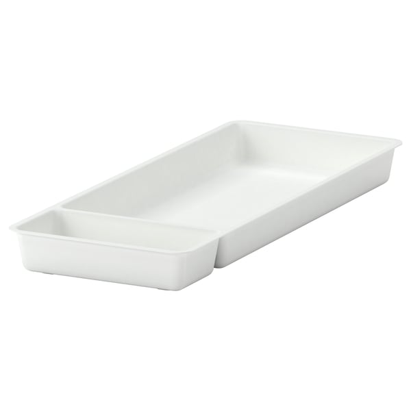 STÖDJA utensil tray, white, 20x50 cm