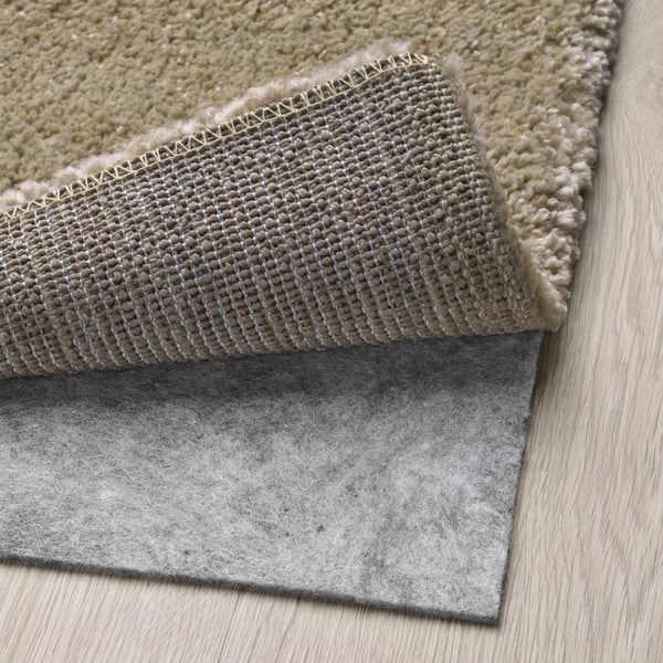 STOENSE rug, low pile, beige, 133x195 cm