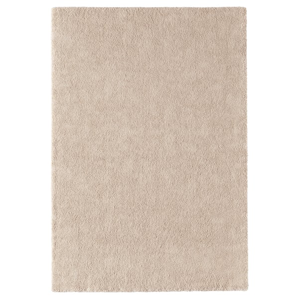 STOENSE rug, low pile, off-white, 133x195 cm