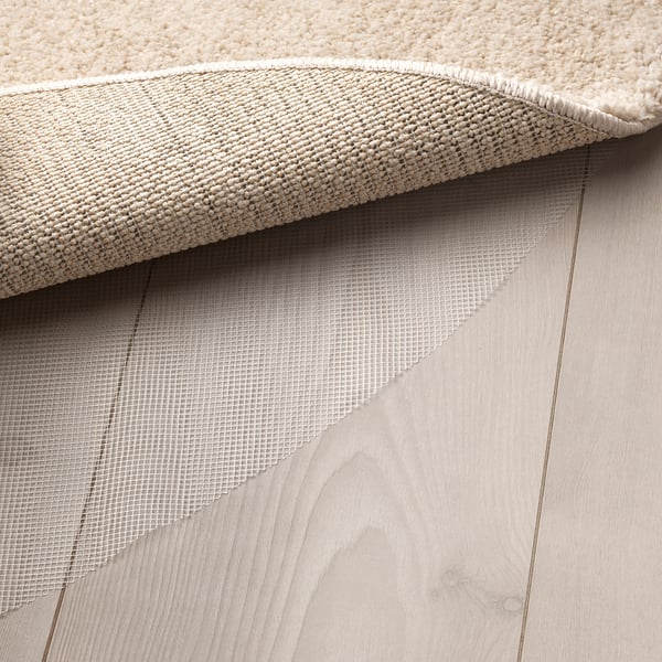 STOENSE - STOENSE Rug, low pile, off-white, 130 cm