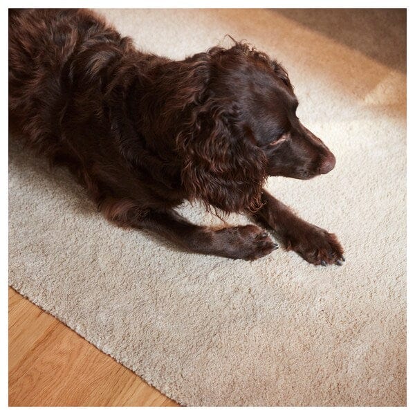 Ikea STOENSE - Rug, low pile, off-white, 133x195 cm