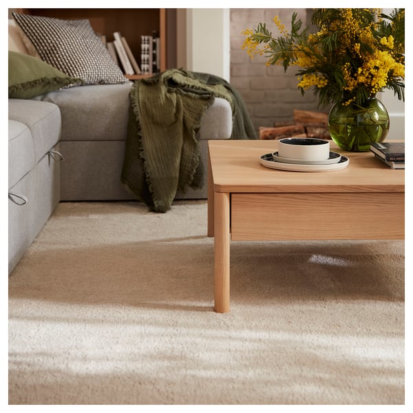 STOENSE - STOENSE Rug, low pile, off-white, 170x240 cm