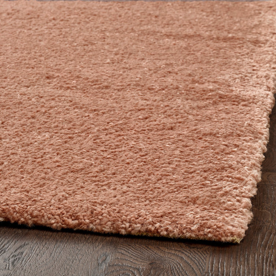 STOENSE rug, low pile, pale pink, 133x195 cm