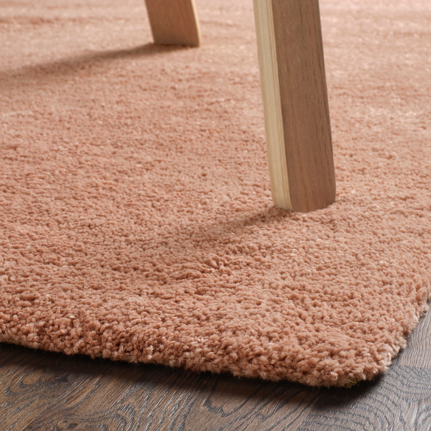 STOENSE rug, low pile, pale pink, 170x240 cm