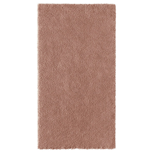 STOENSE rug, low pile, pale pink, 80x150 cm