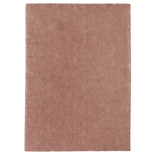 STOENSE rug, low pile, pale pink, 170x240 cm