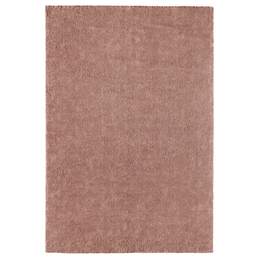 STOENSE rug, low pile, pale pink, 200x300 cm