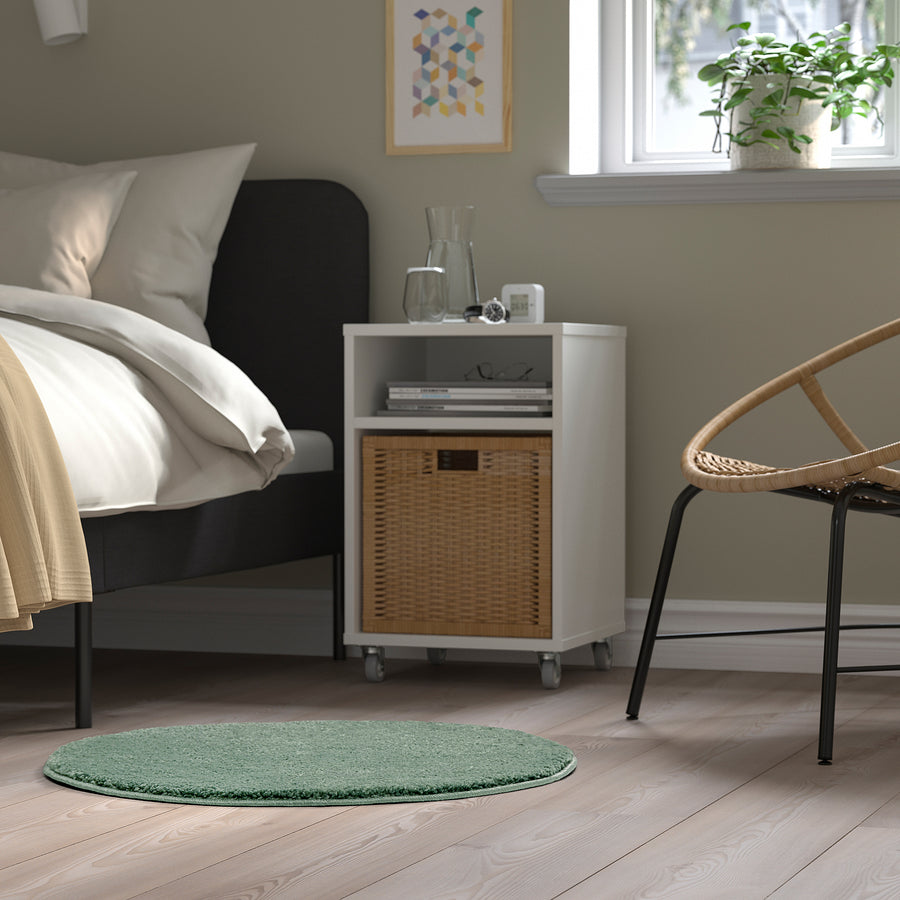 STOENSE rug, low pile, pale green, 70 cm