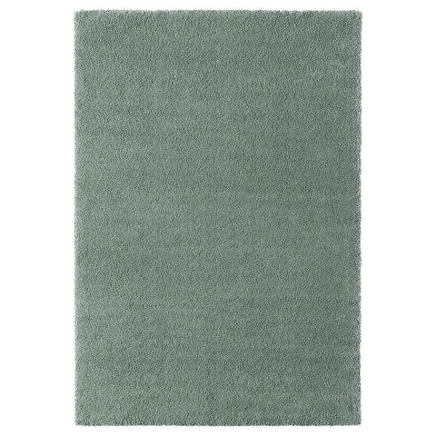 STOENSE rug, low pile, pale green, 195x133 cm