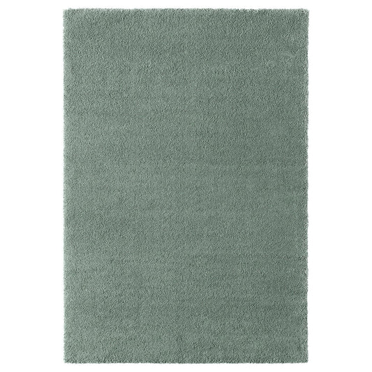 STOENSE rug, low pile, pale green, 195x133 cm