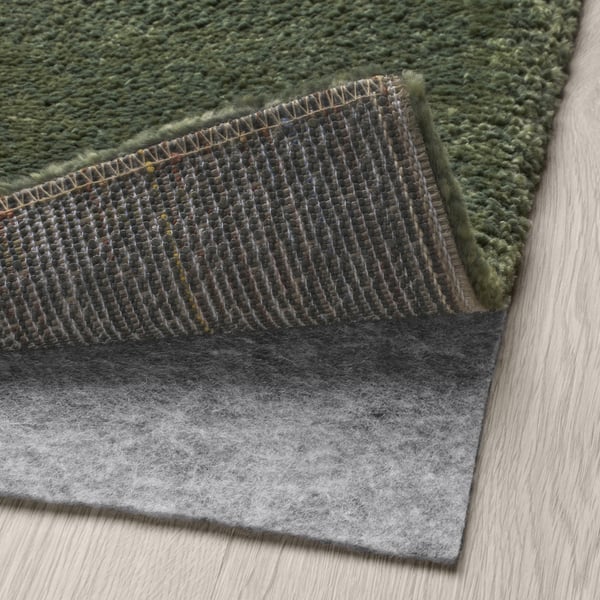 STOENSE rug, low pile, green, 170x240 cm