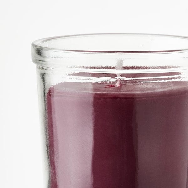 Ikea STÖRTSKÖN - Scented candle in glass, Berries/red, 20 hr