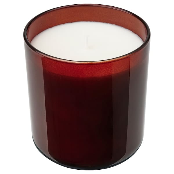 Ikea STÖRTSKÖN - Scented candle in glass, Berries/red, 50 hr