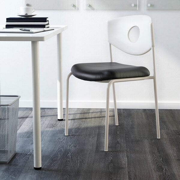 Ikea STOLJAN - Meeting chair, white/black