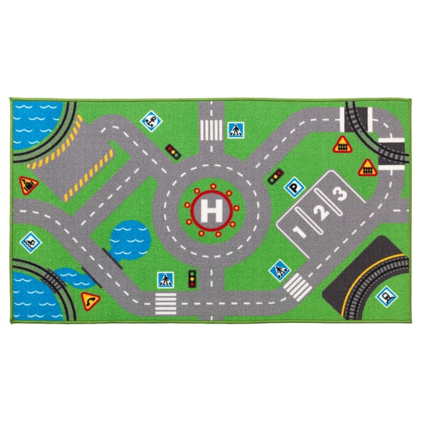STORABO - STORABO Rug, green, 75x133 cm