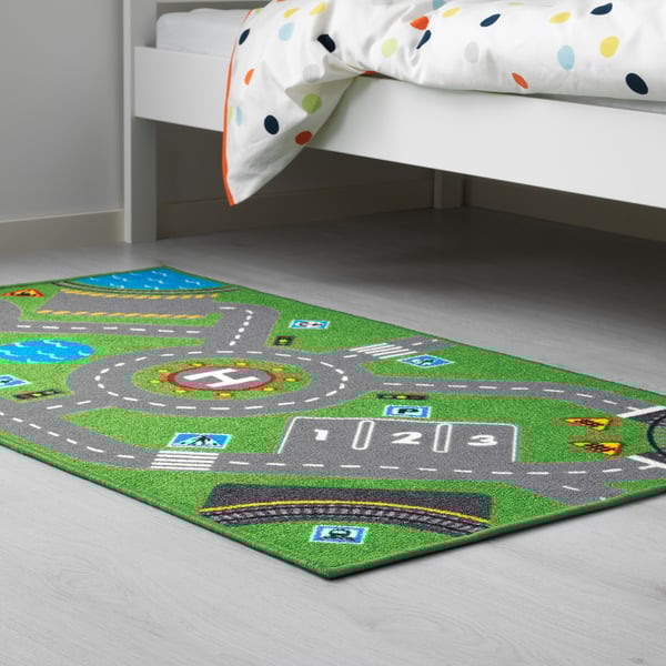 STORABO - STORABO Rug, green, 75x133 cm