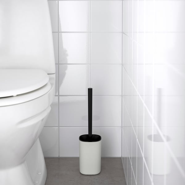 STORAVAN toilet brush, white/black, 10 cm