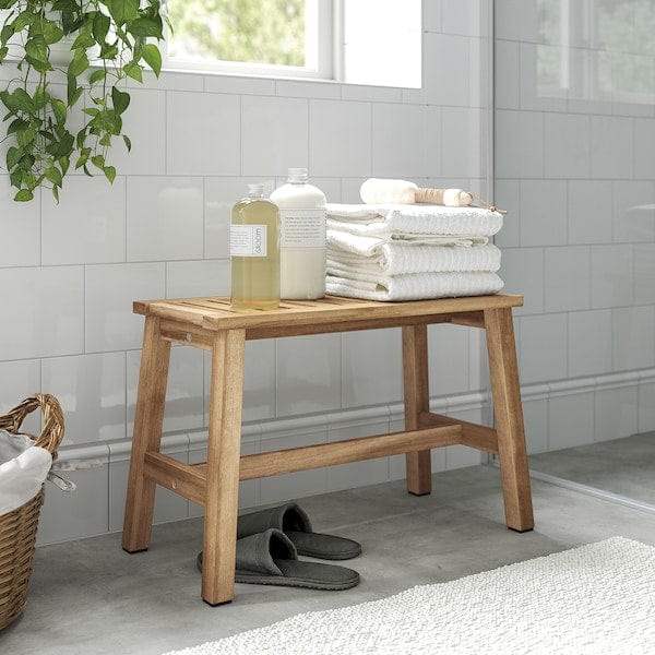 Ikea STOREDAMM - Bench, acacia, 63x31 cm