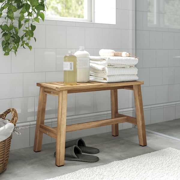 STOREDAMM bench, acacia, 63x31 cm