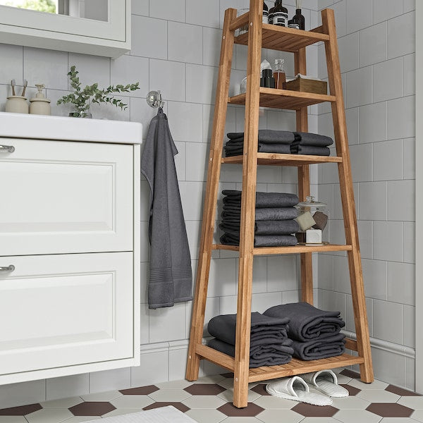 STOREDAMM shelving unit, acacia, 60x141 cm