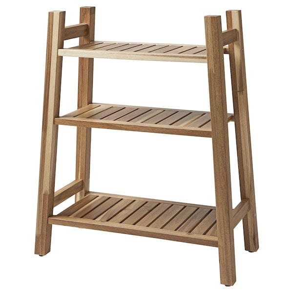 Ikea STOREDAMM - Shelving unit, acacia, 60x71 cm